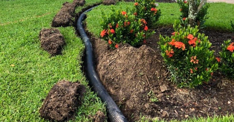 drainage system landscaping keller tx 1